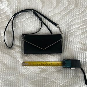 Rebecca Minkoff Black Cleo Wallet on a Chain